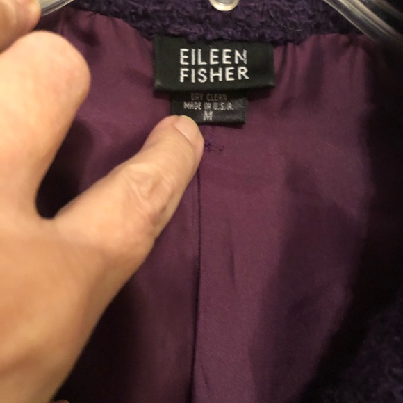 Wool jacket by Eileen Fisher, size med. - Picture 3 of 10